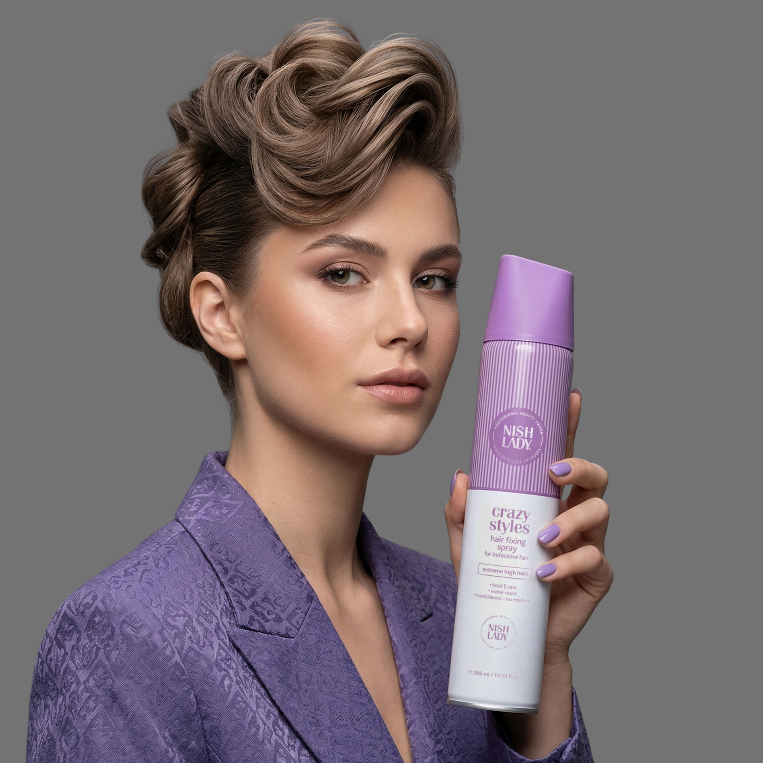 NishLady Styling Fixing Spray - 386ml