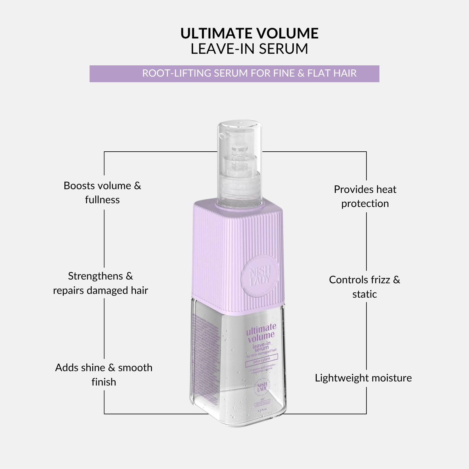 NishLady Ultimate Volume Leave-In Serum - 97ml