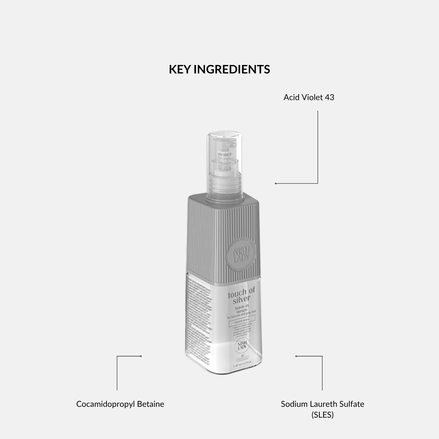 NishLady Touch Of Silver Leave-In Serum- 97ml