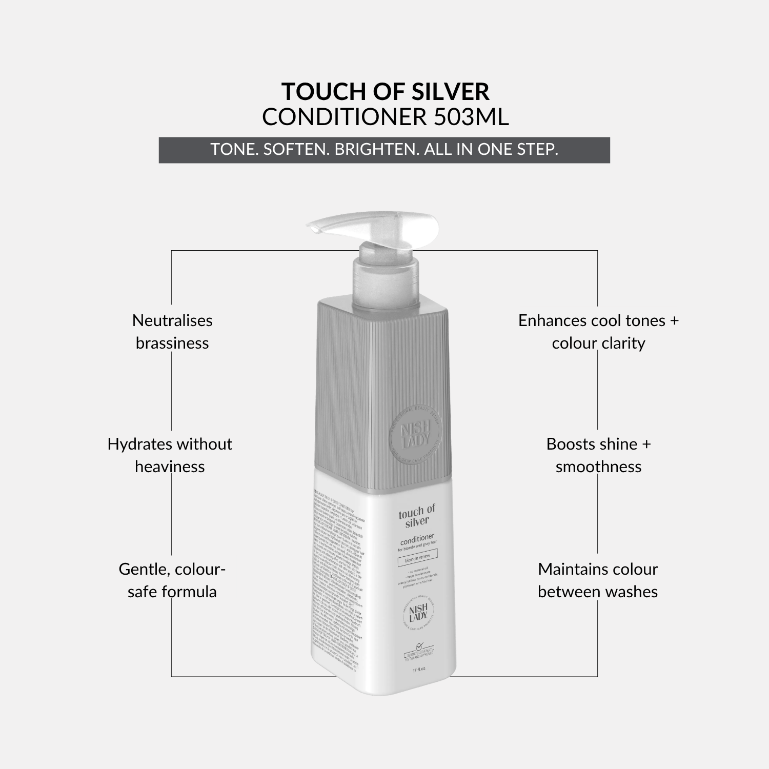 NishLady Touch Of Silver Conditioner - 503ml