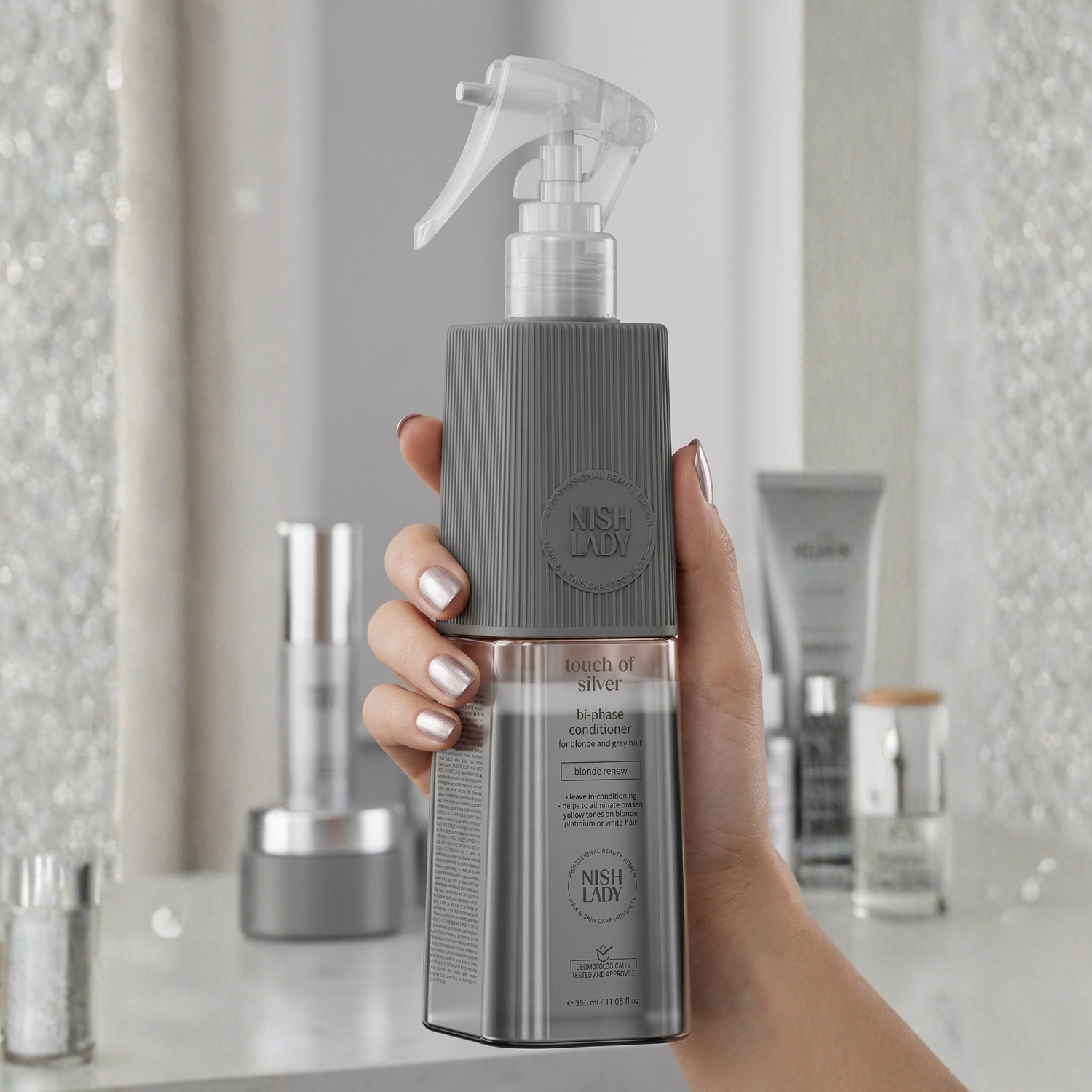 NishLady Touch Of Silver Bi-Phase Conditioner - 386ml