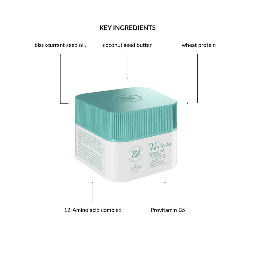 NishLady Curl Manifesto Hair Care Mask – 275ml