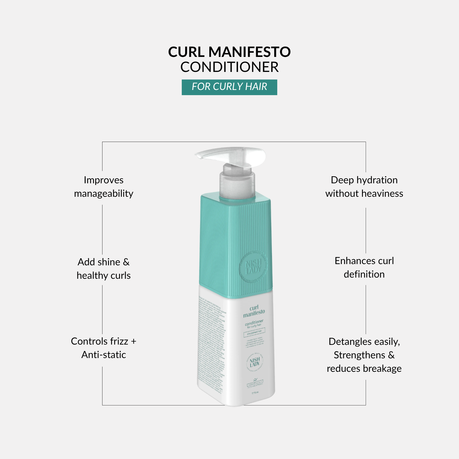 NishLady Curl Manifesto Conditioner – 503ml