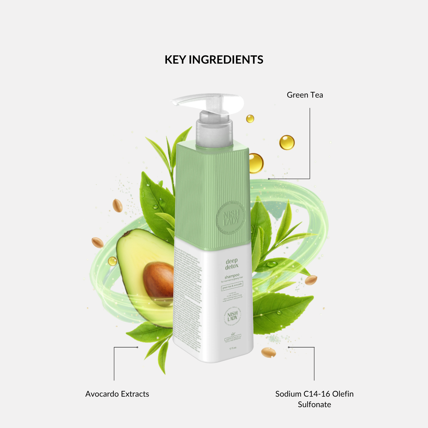 NishLady Deep Detox Shampoo - 947ml