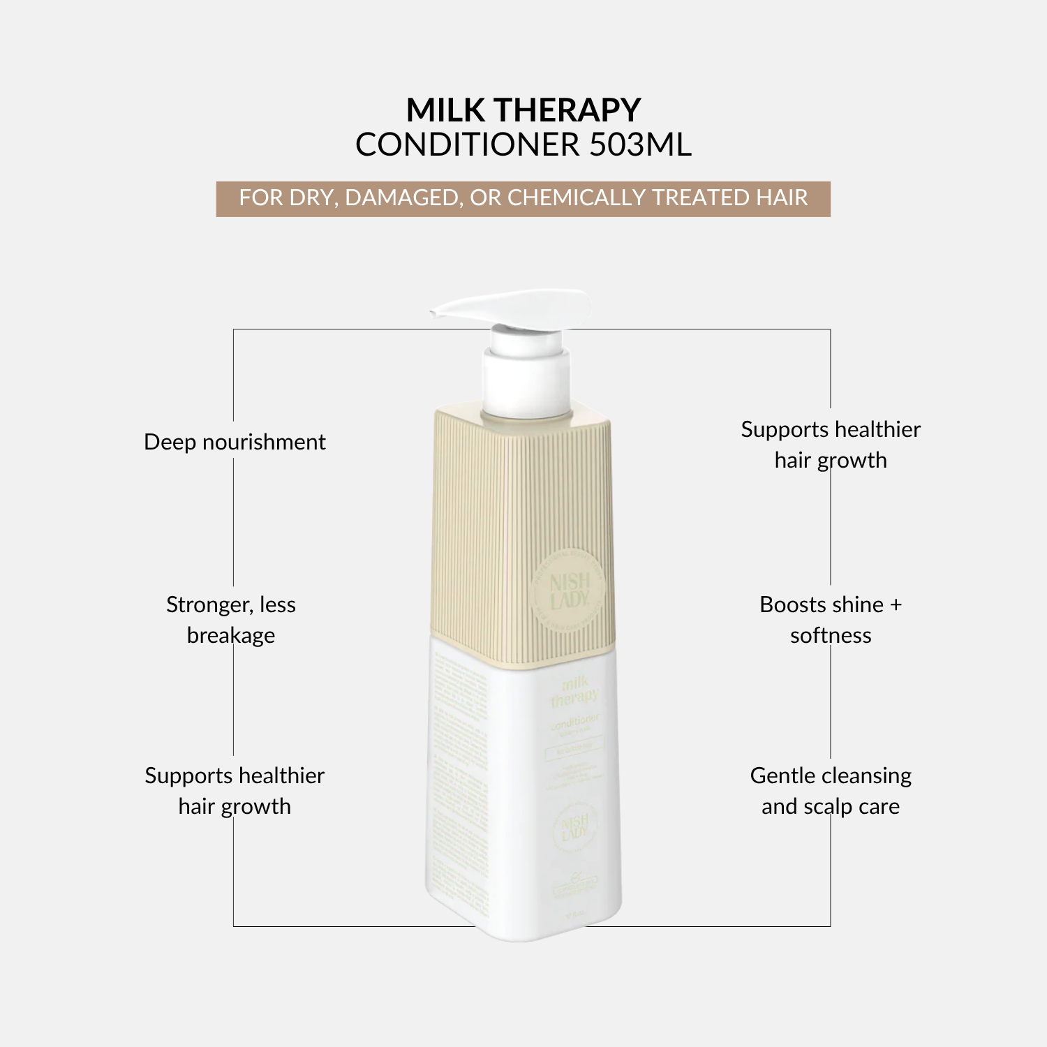 NishLady Milk Therapy Conditioner – 503ml