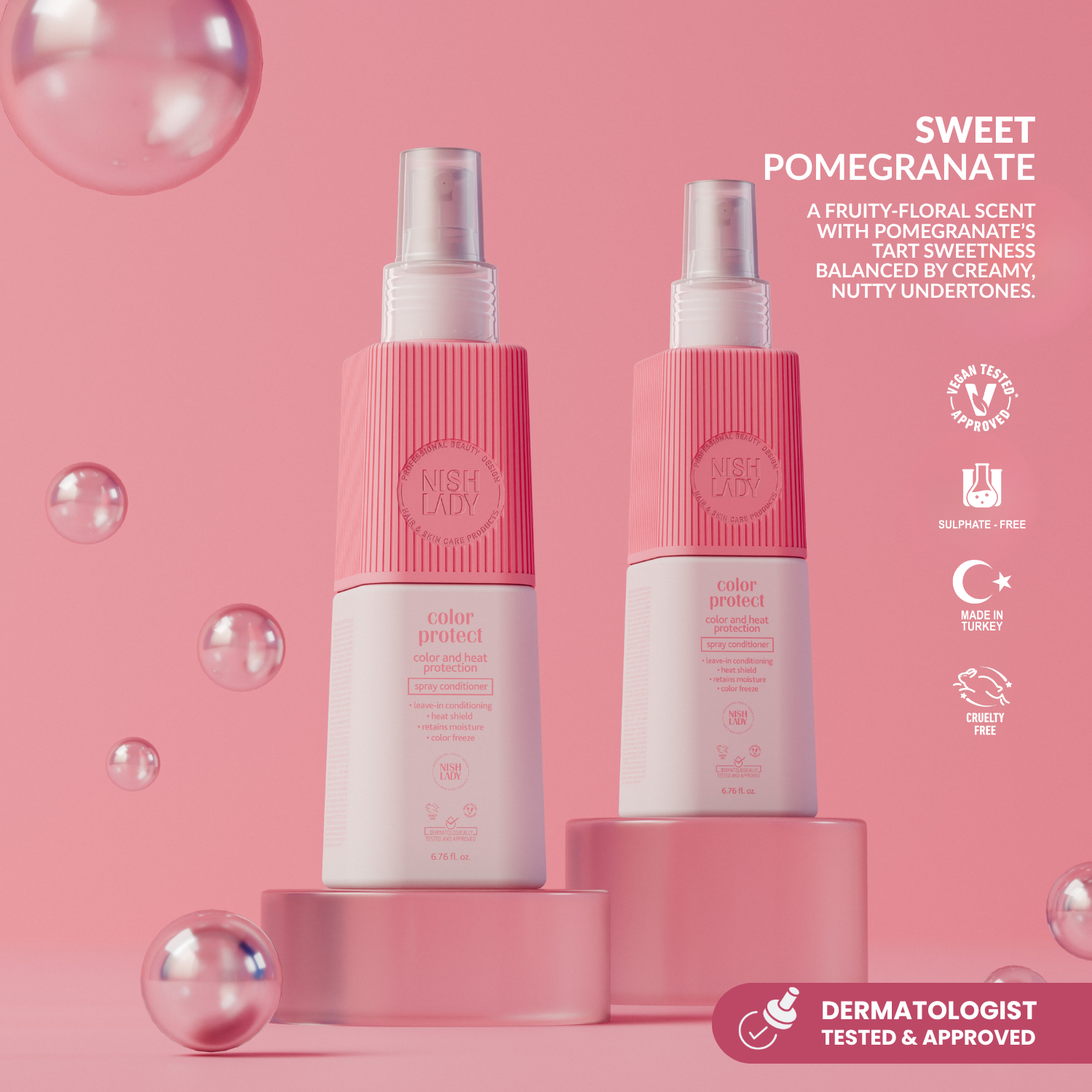 Nishlady Color Protect & Heat Spray – 200ml