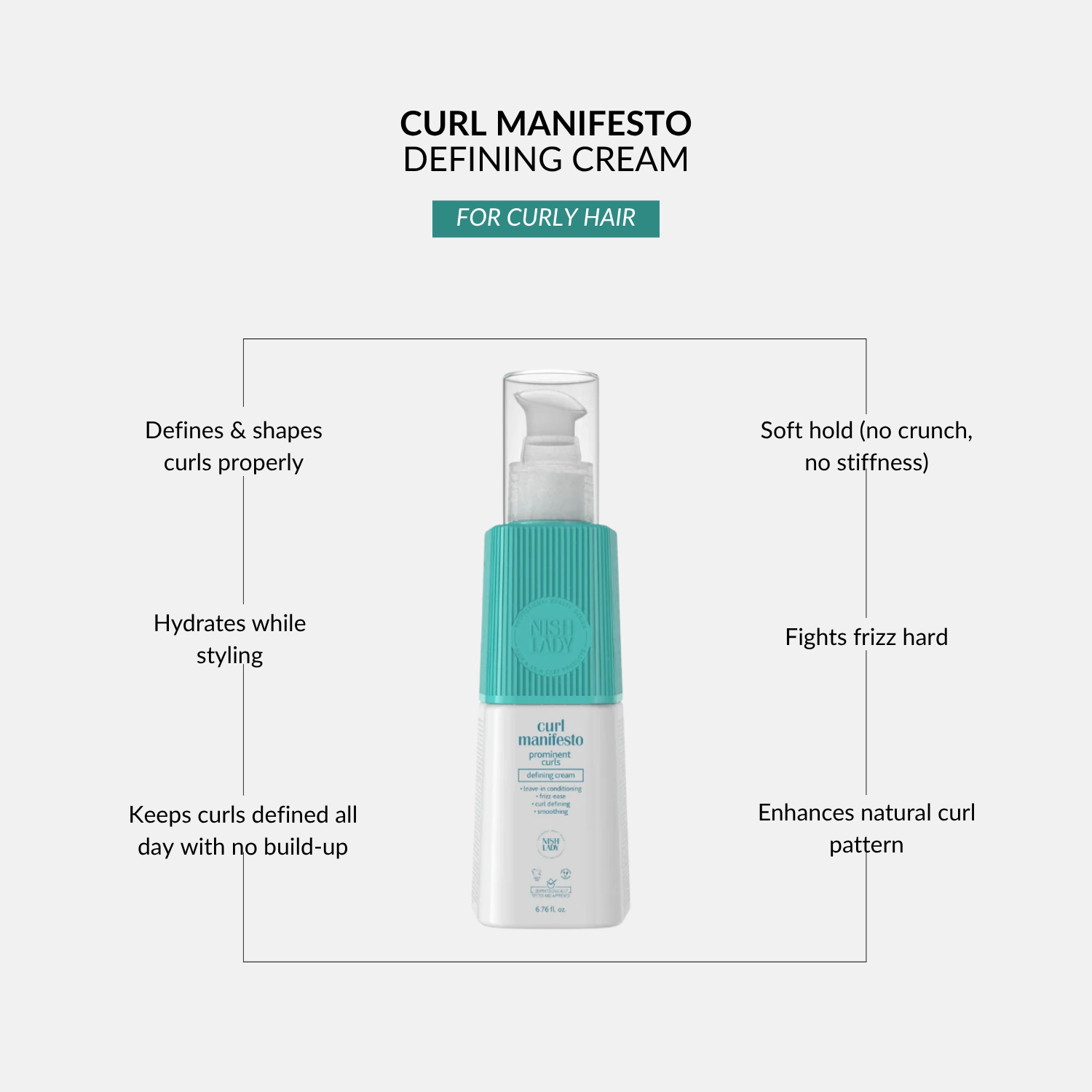 NishLady Curl Manifesto Curl Cream – 200ml