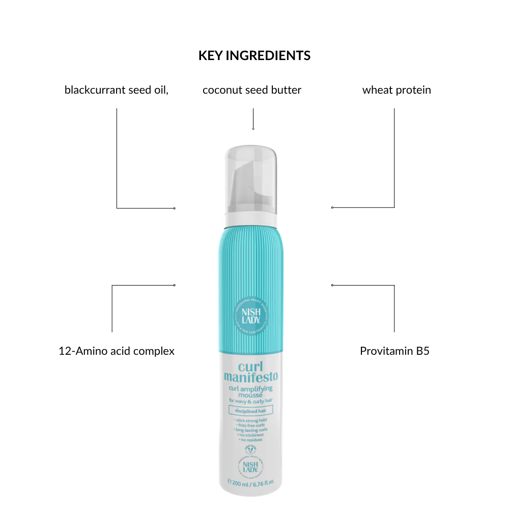 NishLady Curl Manifesto Amplifying Mousse – 200ml