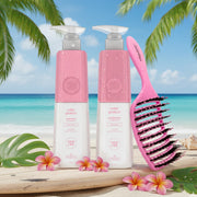Color Protect Shampoo & Conditioner + Free Pink Veaudry MyDetangler Brush