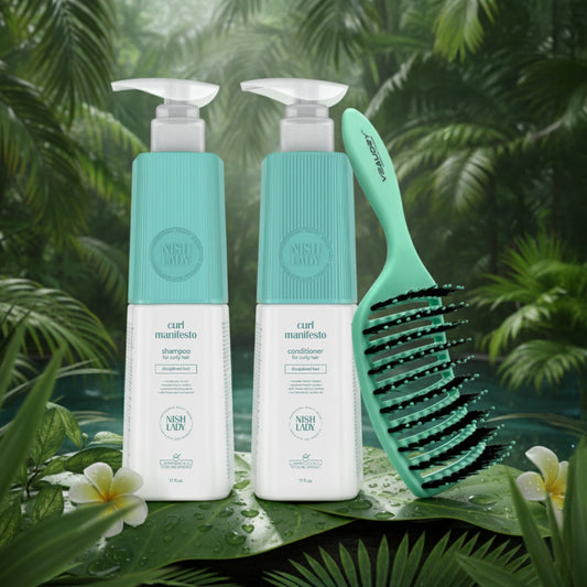 The Curl Manifesto Duo — with a Free Teal Veaudry MyDetangler Brush