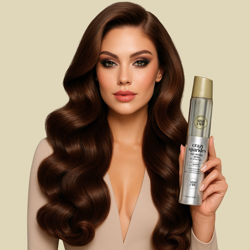Crazy sparkles hair shining spray