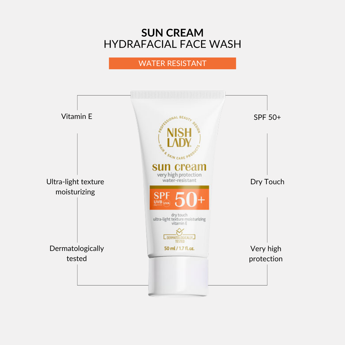 Nishlady Sun Cream SPF 50+ 50ml