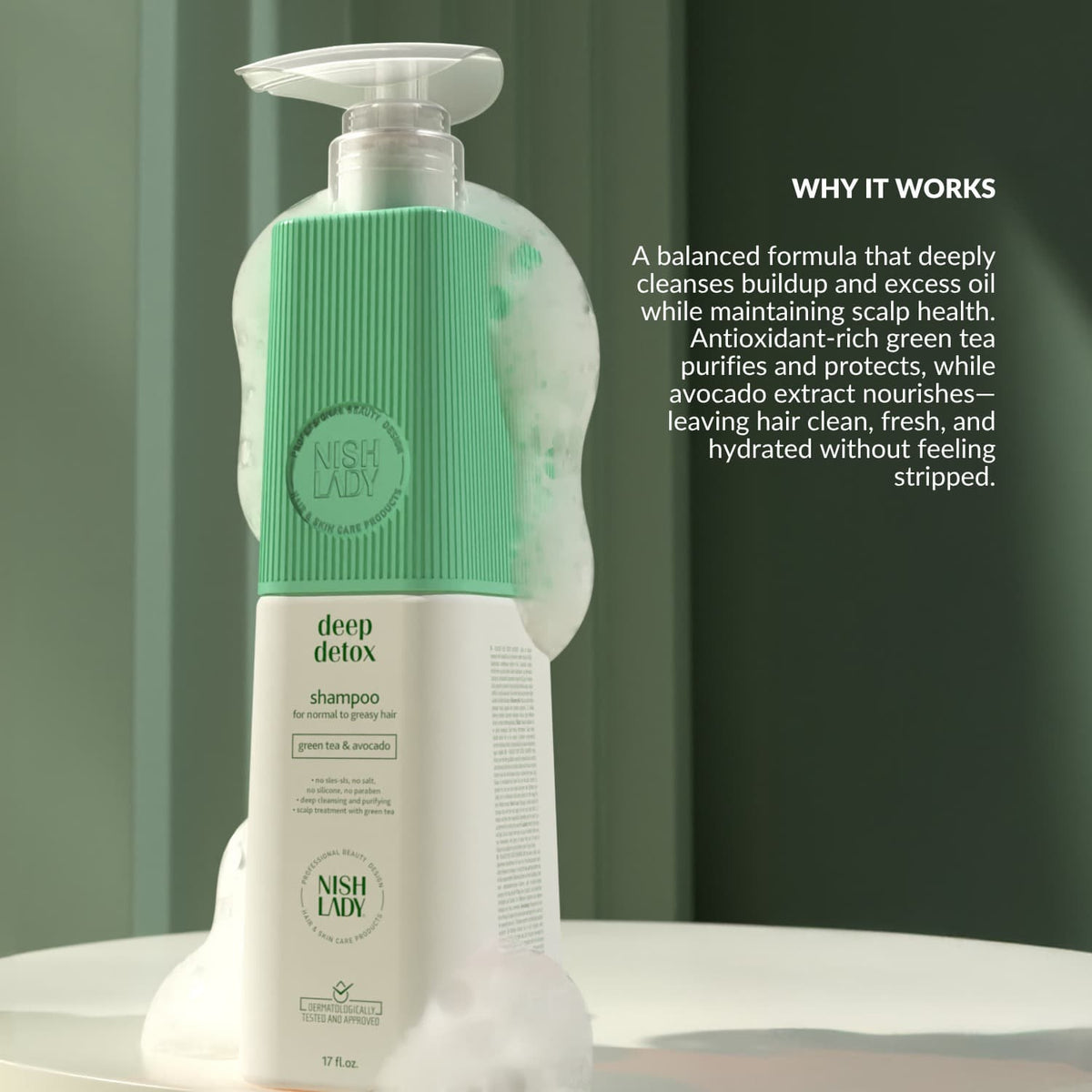 NishLady Deep Detox Shampoo - 503ml