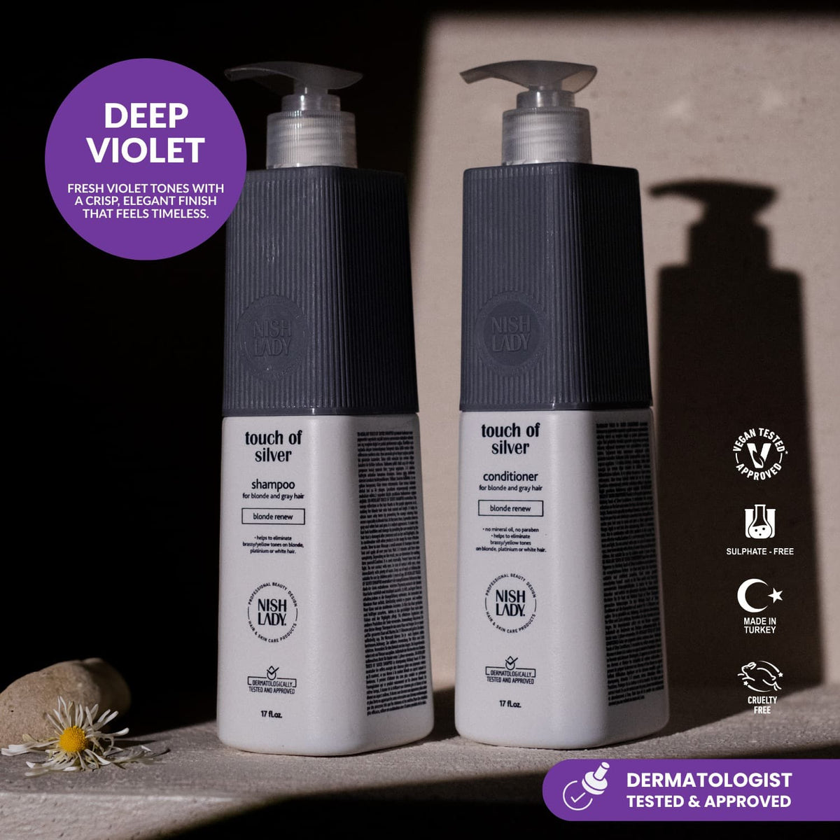 NishLady Touch Of Silver Shampoo - 503ml