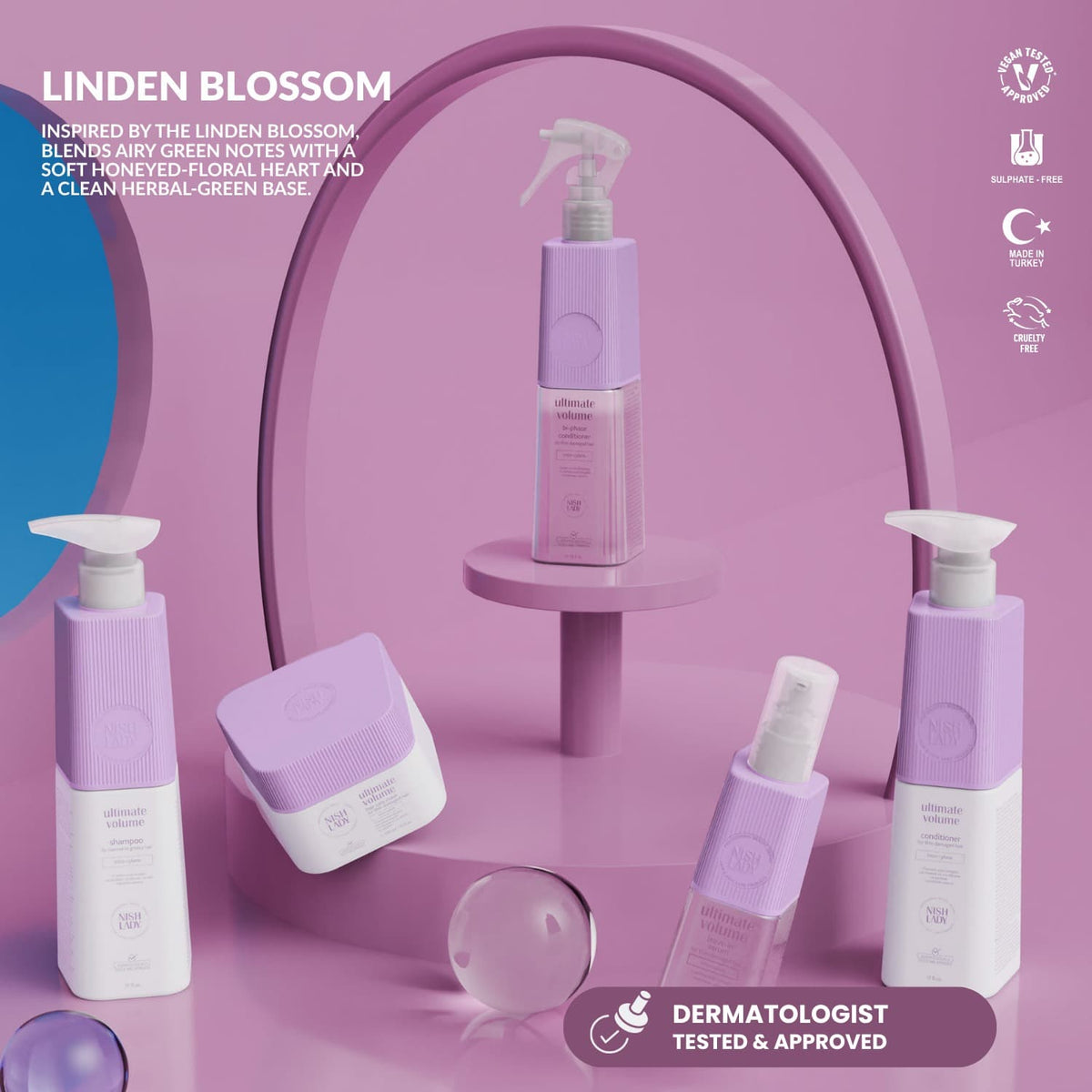NishLady Ultimate Volume Shampoo - 503ml